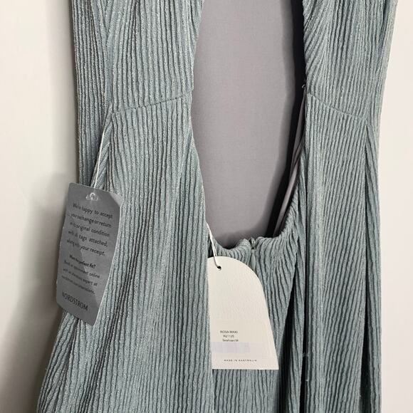 Rumer Rosa Rib Maxi Seafoam Green Womens Medium New - Picture 15 of 16